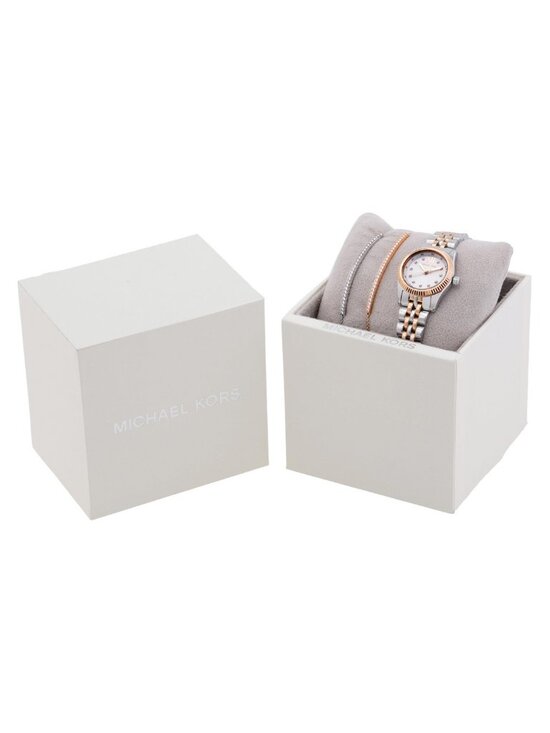 NWT Michael Kors Lexington Quartz Ladies Watch and Bracelet Gift Set